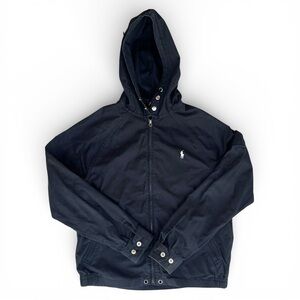 Men’s M Polo by Ralph Lauren Black Hooded Spring/Fall Jacket